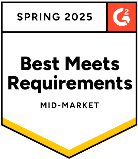 Best Meets Requirements MID-MARKET, spring 2025